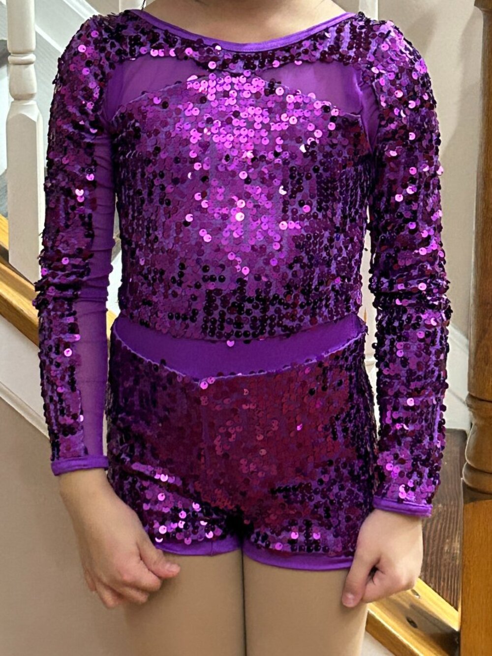Purple Sparkled Dance Outfit - SC